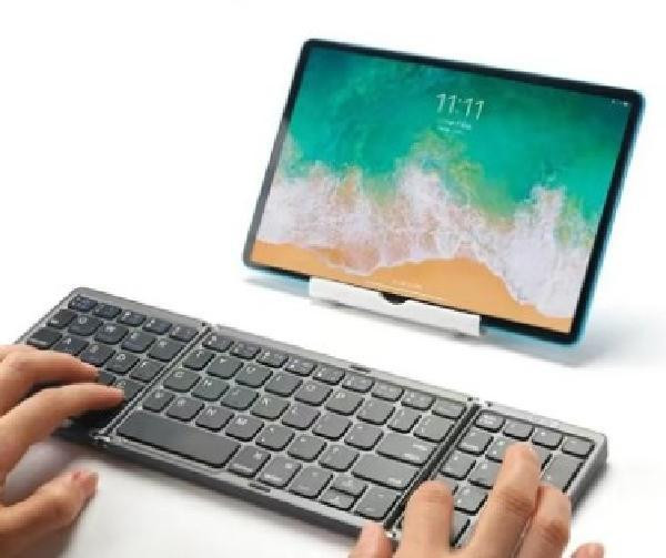 Portable Mini Folding Bluetooth Keyboard - Wireless Keyboard with Numeric Keypad for iOS, Android and Windows Systems - in Mice, Keyboards & Webcams