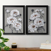 Red Barrel Studio Peony Profusion I - 2 Piece Picture Frame Print Set on Canvas