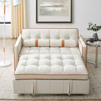 Ebern Designs 55.5" Pull Out Sleep Sofa Bed 2 Seater Loveseats Sofa Couch