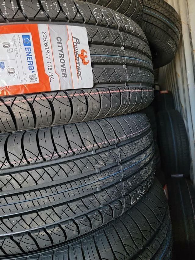 235/60R17 NEW SET ALL SEASON TIRES POWERTRAC 235/60/R17 TIRE 235 60 17 in Tires & Rims in Kitchener Area