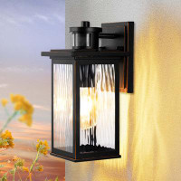 17 Stories Aluminum Wall Light With Dusk To Dawn And Motion Sensor
