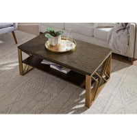 Everly Quinn Adreonna Sled Coffee Table with Storage
