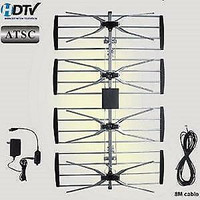 Weekly promo! 4 bay HDTV Antenna with amplifier, Electronic Master ANT2092, $49.99(was$59.99)