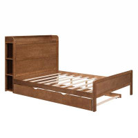 wtressa Full Size Platform Bed With Twin Size Trundle