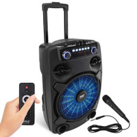 Pyle® PPHP127B 12-Inch Portable 800 Watt PA Speaker with Bluetooth