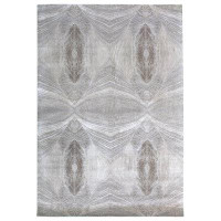 Landry & Arcari Rugs and Carpeting PRISMWOOL & SILK ON Cottonbeigehandwovenarea Rug