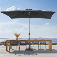 Arlmont & Co. Patio 6x9 FT Market Umbrellas and Shade, Table Umbrella for Patio and Outdoor With Tilt Button