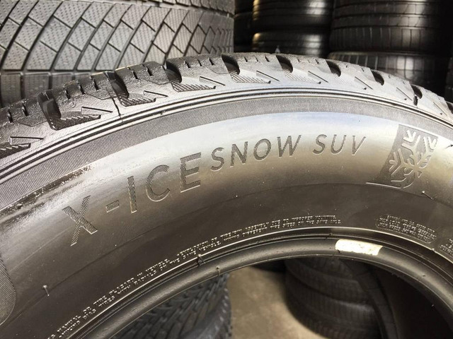 18 SET OF 4 USED WINTER TIRES 235/65R18 MICHELIN X-ICE SNOW SUV TREAD 99% TAKE OFFS in Tires & Rims in Ontario - Image 3