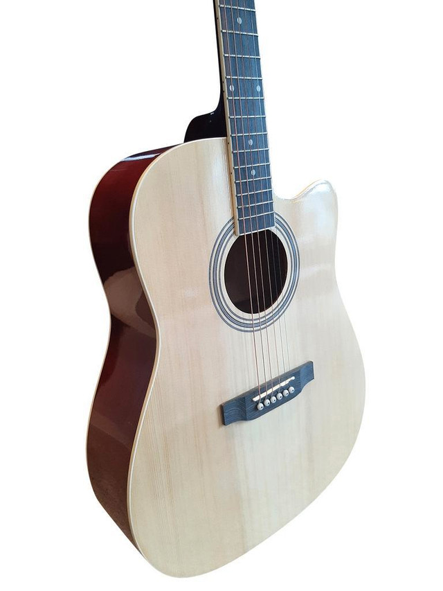 Spear & Shield Acoustic Guitar for Beginners Adults Students Intermediate players 41-inch full-size Dreadnought SPS371 in Guitars in Oshawa / Durham Region - Image 3