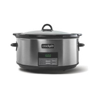 Crock-pot 8-quart Slow Cooker, Programmable, Black Stainless Collection
