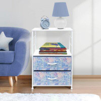 Sorbus Sorbus Nightstand 2-Drawer Storage Dresser - Bedroom Furniture, Accent End Table Chest, Steel Frame, Wood Shelf &