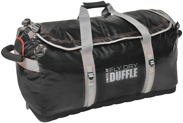 New - NORTH 49 LARGE 95 LITRE FLY DRY WATER RESISTANT DUFFLE BAGS - Keep your clothes and other gear dry!! in Fishing, Camping & Outdoors