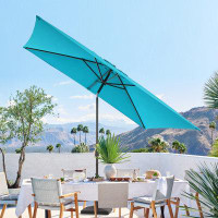 Arlmont & Co. Lundy 6' x 9' Rectangular Market Umbrella