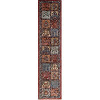 Isabelline One-of-a-Kin Altamirano Hand-Knotted Red/Beige 2'11" x 12'7" Wool Area Rug