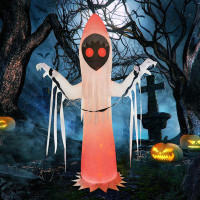 GOOSH Halloween Inflatable 12 ft Ghost Inflatables Outdoor Decorations with Led Lights Built-in