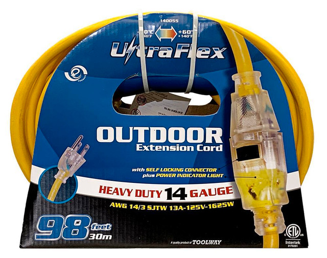 UltraFlex® 14 Guage, 100-Foot Outdoor Extension Cords in Fishing, Camping & Outdoors