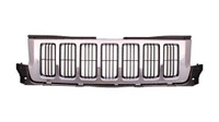 Grille Jeep Grand Cherokee 2011-2013 Gray With Chrome Moulding , CH1200341