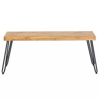 Millwood Pines Modern Coffee Table, Easy Assembly Tea Table, Thicken Cocktail Table With W/Chevron Pattern & Metal Hairp