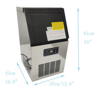.Commercial Ice Maker Machine Ice Cube Making Machine for Restaurant Bar Supermarkets Stainless Steel #220502