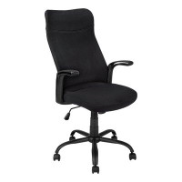 Ebern Designs Aila Office Chair, Adjustable Height, Swivel, Ergonomic, Armrests, Computer Desk, Work, Metal, Black