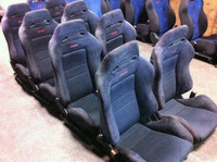 JDM BLACK RECARO DC2 EK9 SEATS HONDA ACURA CIVIC INTEGRA