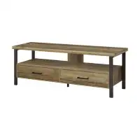 Millwood Pines 59" 2-Drawer TV Console Weathered Pine