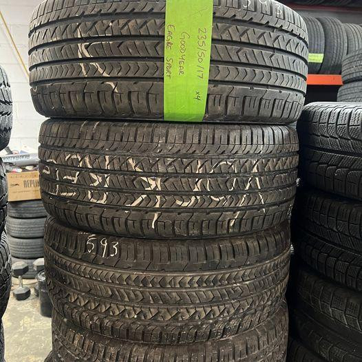 235 50 17 4 Goodyear Eagle Sport Used A/S Tires With 90% Tread Left in Tires & Rims in Mississauga / Peel Region