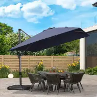 Arlmont & Co. Anquantae 10' Square Cantilever Umbrella, Without Base