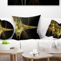 The Twillery Co. Corwin Abstract Large Fractal Artwork Pillow