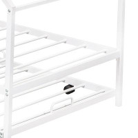 Latitude Run® High quality children's bed frame with trundle and metal frame for bedroom, Twin Size