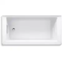 Kohler Underscore 60" x 30" Rectangular Alcove Soaking Bathtub with Integral Apron