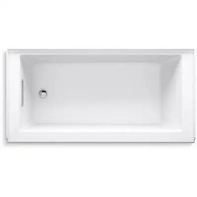 Featuring a simple crisp design this Underscore alcove bath exudes refined style with contemporary f...