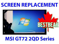Screen Replacement for MSI GT72 2QD Series Laptop