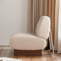 Orren Ellis Single sofa retro living room single chair designer lounge chair