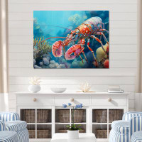Highland Dunes Mantis Shrimp Dance - Beach & Ocean Wall Art Living Room