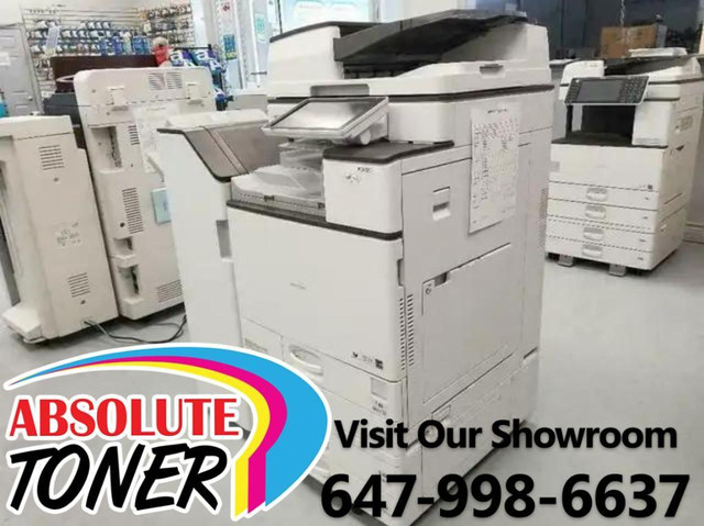 ONLY 5k PAGES PRINTED-ALL INCLUSIVE SERVICE PROGRAM Ricoh MP C4504 Color Laser Multifunction Printer Scanner Copier dans Imprimantes, Scanneurs  à Ontario - Image 3