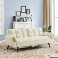 Ebern Designs Loveseat Sofa with Adjustable Backrest