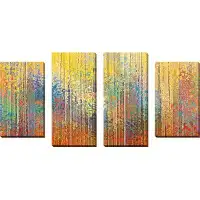 Picture Perfect International "See the Goodness of the Lord" by Mark Lawrence 4 Piece Painting Print on Wrapped Canvas S