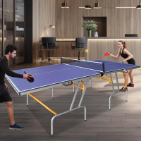 THKOTY Foldable & Portable Table Tennis Table for Indoor & Outdoor Games with Net