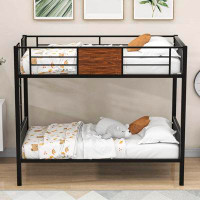 Mason & Marbles Twin Over Twin Metal Bunk Bed