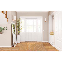 Union Rustic TIE-DYE STRIPE PEACH Indoor Floor Mat By Union Rustic