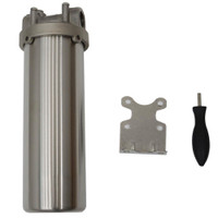 Stainless Steel Filter Housing for 10’’Filter, 3/4in NPT Water Filter Housing of 304 Stainless Steel 025004