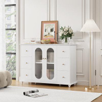Willa Arlo™ Interiors Bancroft 47.2" Storage Bookcase with Drawers and Cabinets