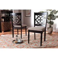 Alcott Hill Lefancy  Renaud Modern  Brown Finished Wood 2-Piece Dining Chair Set Set