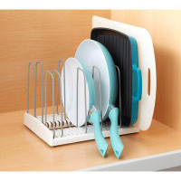 YouCopia® YouCopia® StoreMore® Adjustable Cookware Rack, Pan and Lid Organizer for Kitchen Cabinet