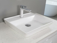 UNIMAR 3.0 Unique Engineered Resin White Vessel Sink ( 19 x 16 )