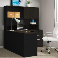 Upper Square™ Kadian Modern Reversible L-Shape Corner Desk with Hutch