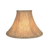 Canora Grey 7" H Linen Bell Lamp Shade ( Uno ) in Gold
