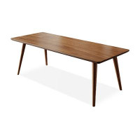 Fortuna Femme 70.87" Light Nut-brown Rectangular Solid Wood desks