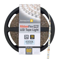 Armacost Lighting Ribbonflex Pro LED Tape Light, Bright White(4000K), 60Leds/M, 16.4' (5M) 24V